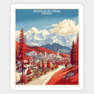 Seefeld in Tirol Austria Vintage Travel Retro Tourism Magnet